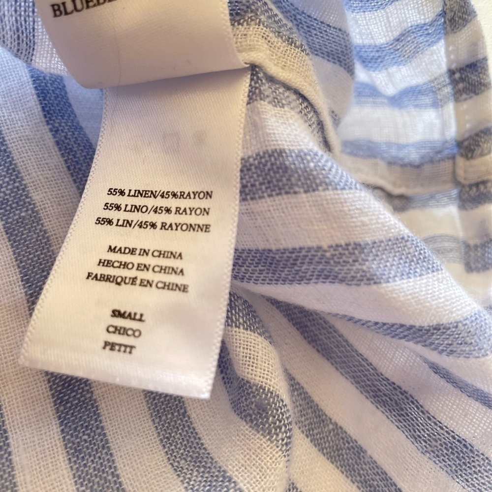 RAILS linen June top blue white stripe size small - Picture 12 of 15